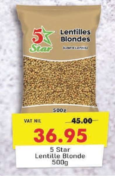 5 Star Lentille Blonde 500g