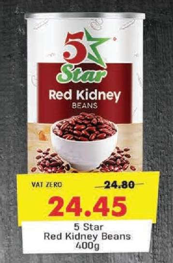 5 Star Red Kidney Beans 400g