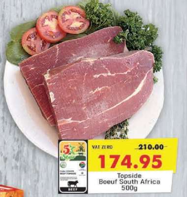 Topside Boeuf South Africa 500g