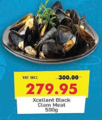Xcellent Black Clam Meat 500g