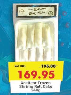 Xcellent Frozen Shrimp Roll Cake 240g