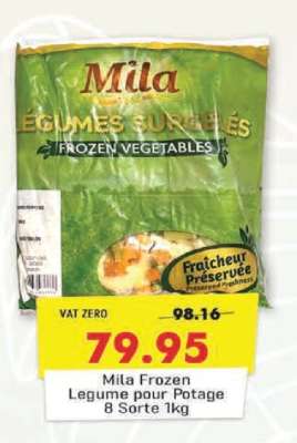 Mila Frozen Legume pour Potage 8 Sorte 1kg