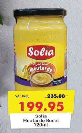 Solia Moutarde Bocal 720ml