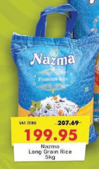 Nazma Long Grain Rice 5kg