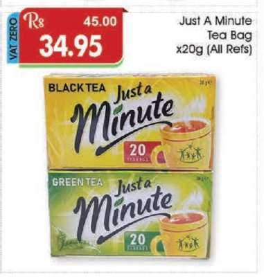 Just A Minute Tea Bag x20g (All Refs)