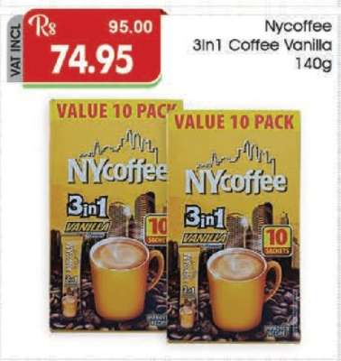 NYcoffee 3in1 Coffee/Vanilla 140g