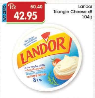 Landor Triangle Cheese x8 104g