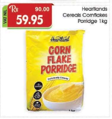 Heartlands Cereals Cornflakes Porridge 1kg