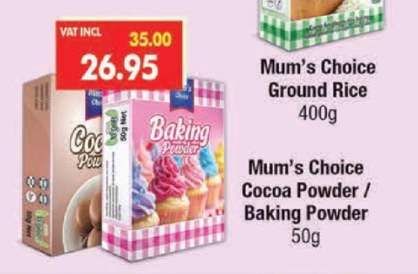 Mum’s Choice Cocoa Powder / Baking Powder
