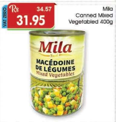 Mila Canned Mixed Vegetables 400g