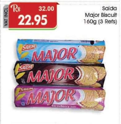 Saida Major Biscuit 160g (3 Refs)