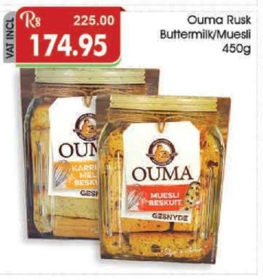 Ouma Rusk Buttermilk/Muesli 450g