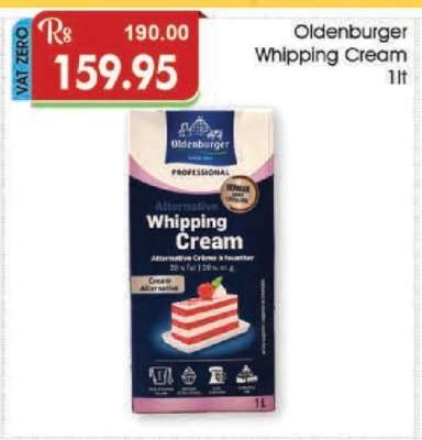 Oldenburger Whipping Cream 1lt