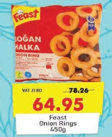 Feast Onion Rings 450g