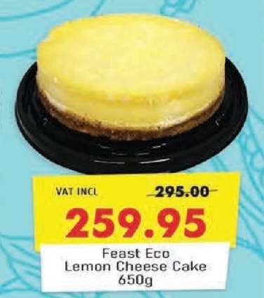 Feast Eco Lemon Cheese Cake 650g