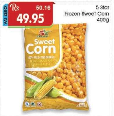 5 Star Frozen Sweet Corn 400g