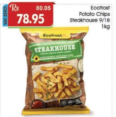 Ecofrost Potato Chips Steakhouse 9/18 1kg