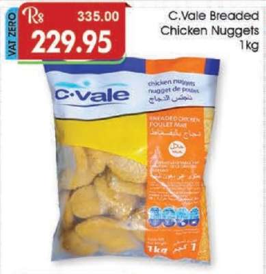C.Vale Breaded Chicken Nuggets 1kg