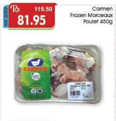 Carmen Frozen Morceaux Poulet 450g