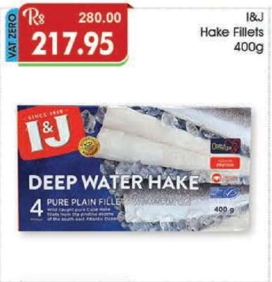 I&J Hake Fillets 400g