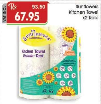 Sunflowers Kitchen Towel x2 Rolls