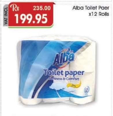 Alba Toilet Paper x12 Rolls