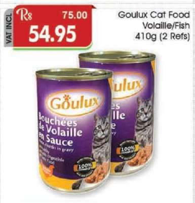 Goulux Cat Food Volaille/Fish 410g (2 Refs)