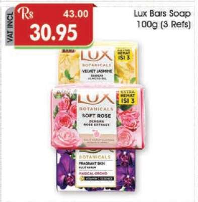 Lux Bars Soap 100g (3 Refs)