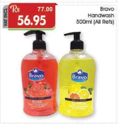 Bravo Handwash 500ml (All Refs)