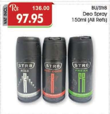 BU/Str8 Deo Spray 150ml (All Refs)