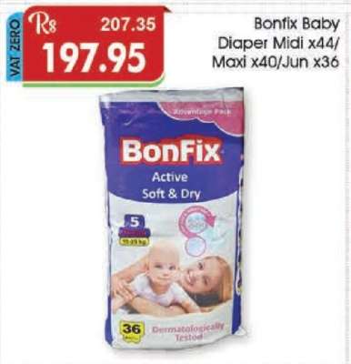 Bonfix Baby Diaper Midi x44/Maxi x40/Jun x36