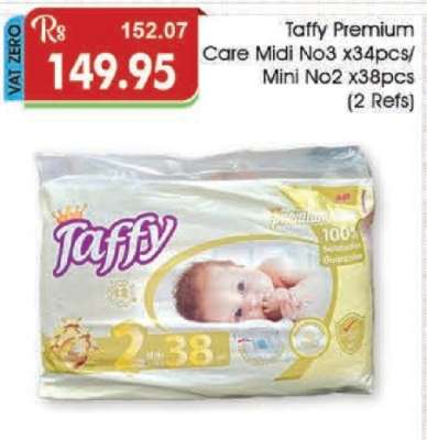 Taffy Premium Care Midi No3 x34pcs/ Mini No2 x38pcs (2 Refs)