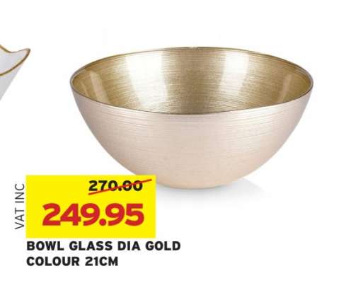 BOWL GLASS DIA GOLD