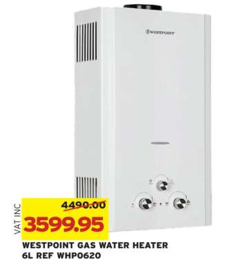 WESTPOINT GAS WATER HEATER