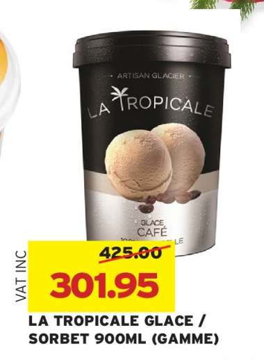 LA TROPICALE GLACE / SORBET 900ML (GAMME)