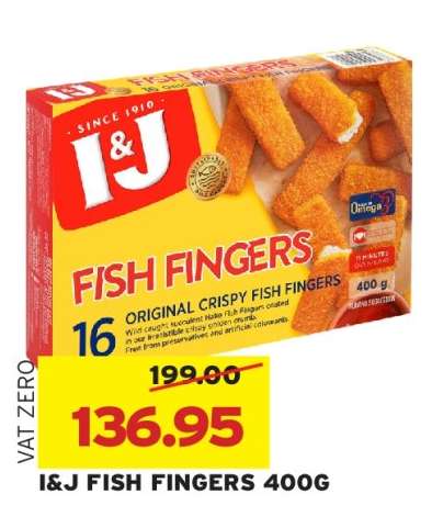 I&J FISH FINGERS 400G