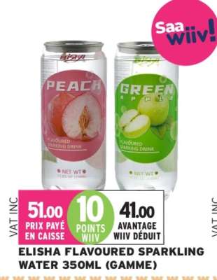 ELISHA FLAVOURED SPARKLING WATER 350ML (GAMME)
