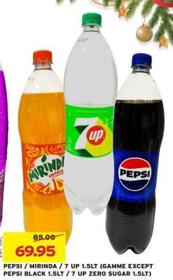 PEPSI / MIRINDA / 7 UP 1.5LT