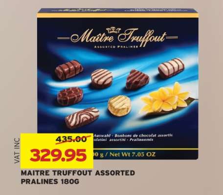 MAITRE TRUFFOUT ASSORTED PRALINES 180G