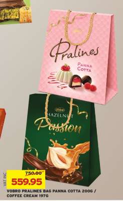 VOBRO PRALINES BAG PANNA COTTA 200G / COFFEE CREAM 197G