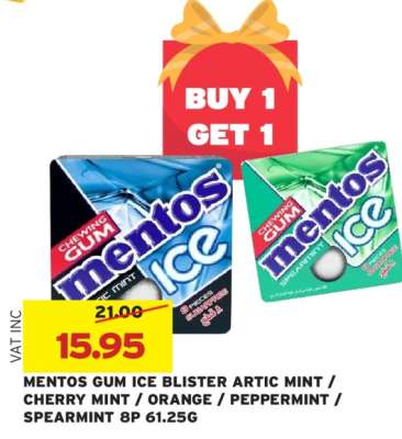 MENTOS GUM ICE BLISTER