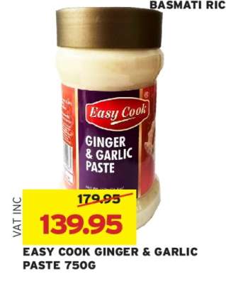 EASY COOK GINGER GARLIC PASTE 750G