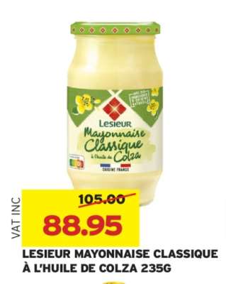 Lesieur Mayonnaise Classique A L'huile De Colza 235g