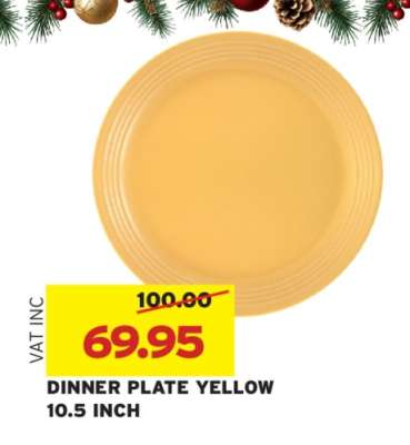 DINNER PLATE YELLOW