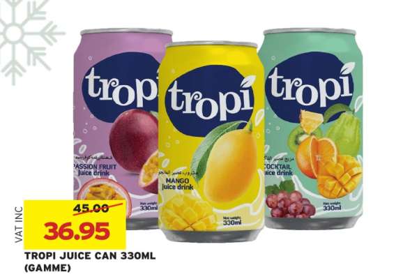 Tropi Juice Can 330ml (Gamme)