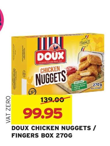 DOUX CHICKEN NUGGETS / FINGERS BOX 270G