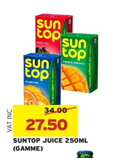 SUNTOP JUICE 250ML (GAMME)