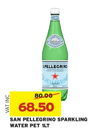 SAN PELLEGRINO SPARKLING WATER PET 1LT