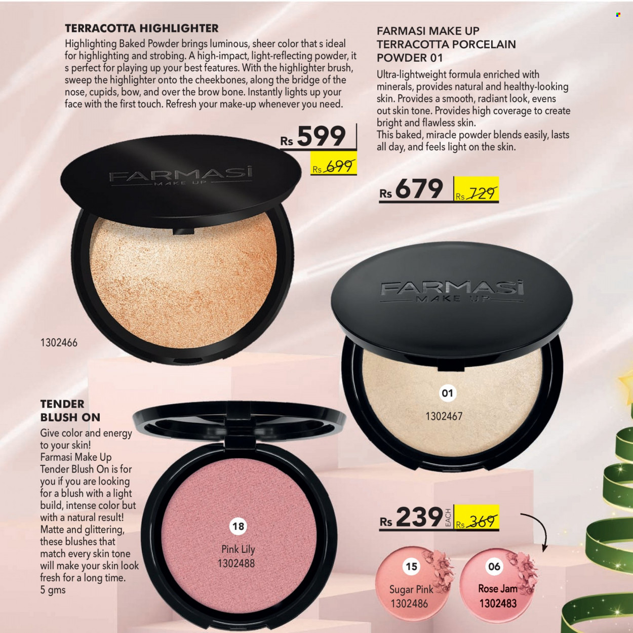 thumbnail - Farmasi Catalogue - 1.12.2022 - 31.12.2022 - Sales products - brush, makeup, highlighter powder. Page 28.
