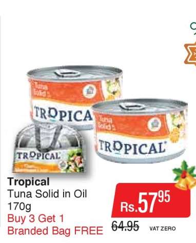 Tropical Tuna Solid in Oil